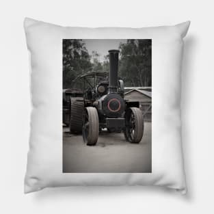 Vintage steam traction engine Pillow