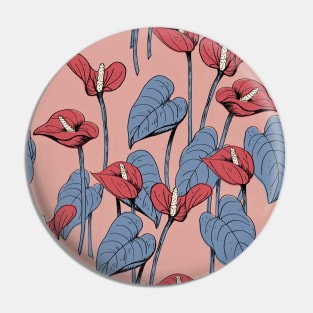 Anthurium Flowers Pin