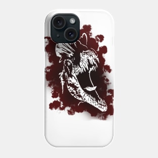 Bloody Dilophosaurus Roaring Dinosaur Phone Case