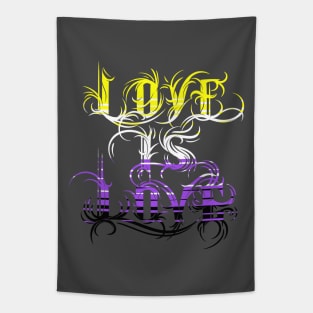 Love is Love - Nonbinary Pride Tapestry