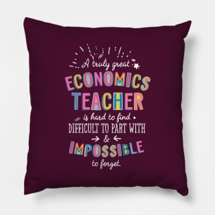 A truly Great Economics Teacher Gift - Impossible to forget Pillow