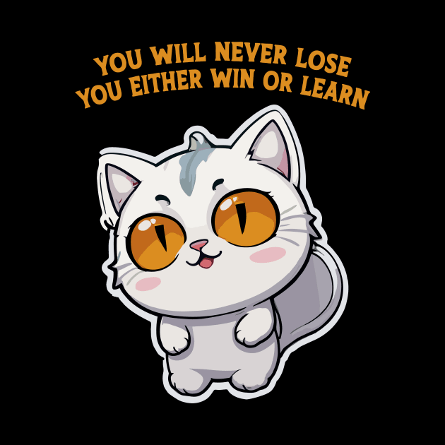 you will never lose you either win or learn by Kingrocker Clothing