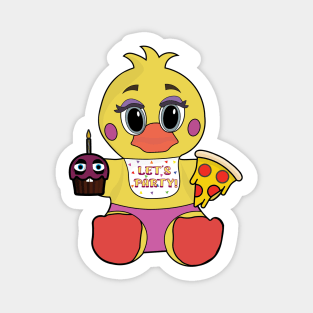 Chica Loves Pizza Magnet