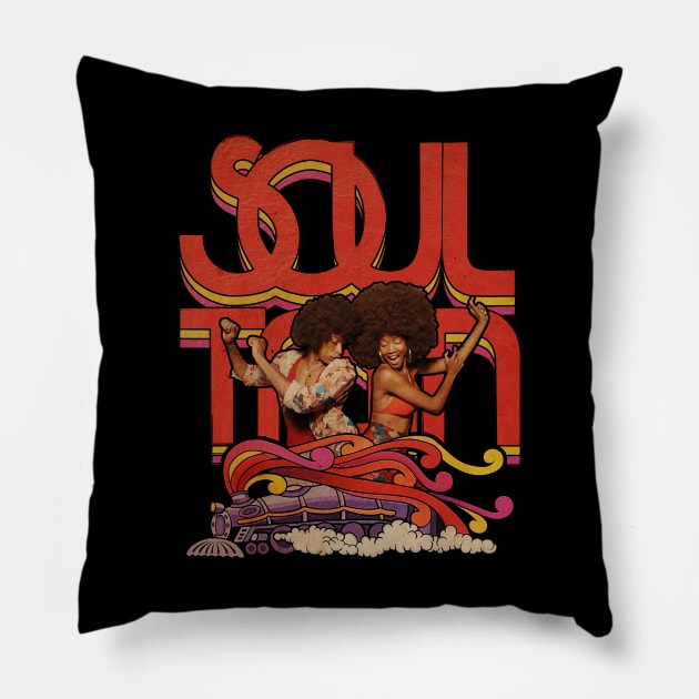 RETRO - SOUL TRAIN- DANCE TIMES Pillow by dwimuksin99