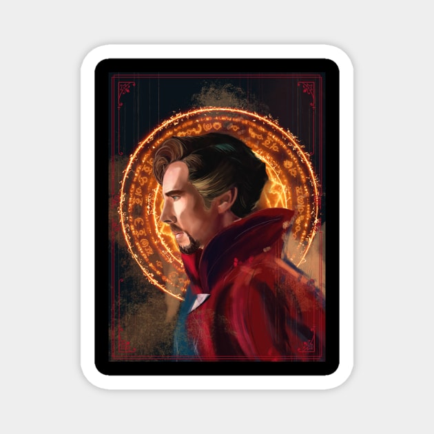 Doctor Strange Poster Magnet by ATcreative