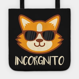 CORGI: Incorgnito funny corgi shirt gift Tote