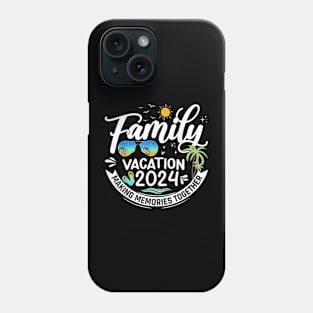 Family Vacation 2024 Beach Matching Summer Vacation 2024 T-Shirt Phone Case