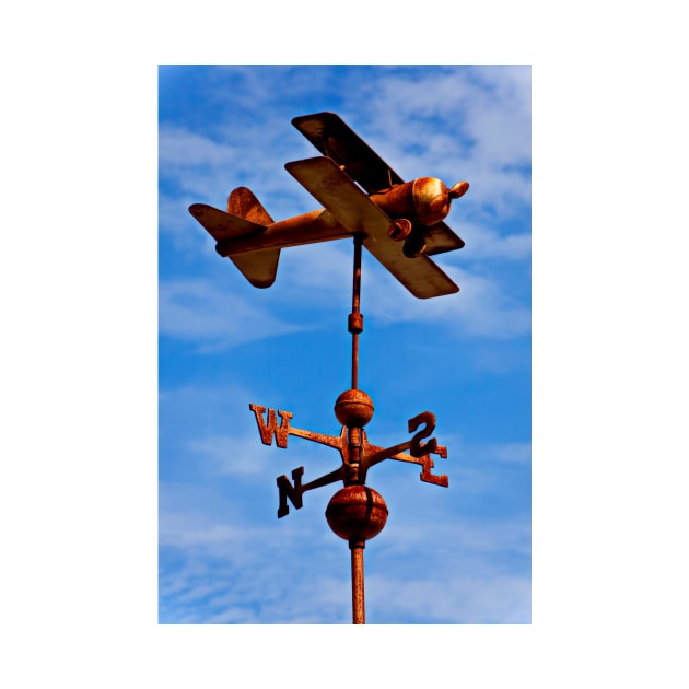 Biplane weather vane by photogarry