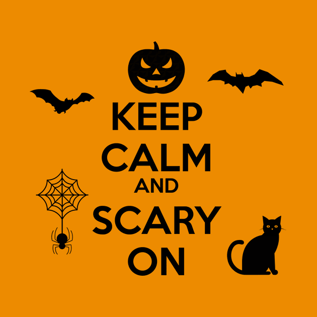 Keep Calm and Scary On Halloween Trick Or Treating Costume by specialdelivery