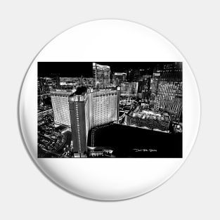 Vegas - Monte Carlo - Black and White Pin