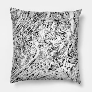 Monochrome simulated petrified grasses Pillow