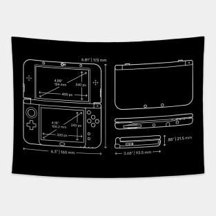 Retro Handheld Dimensions Tapestry