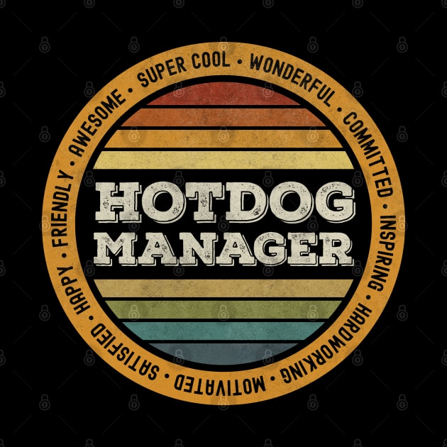 Vintage Hotdog Manager by MintaApparel