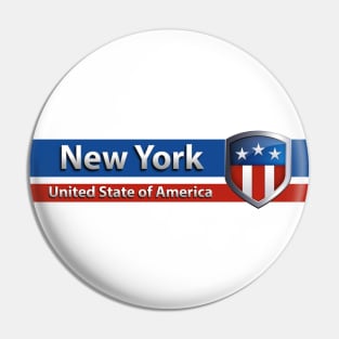 New York - United State of America Pin