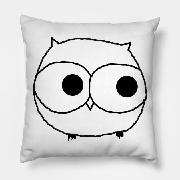 Drawn Owl Design Pillow by Katie_w13