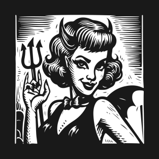 Retro Devil Girl T-Shirt