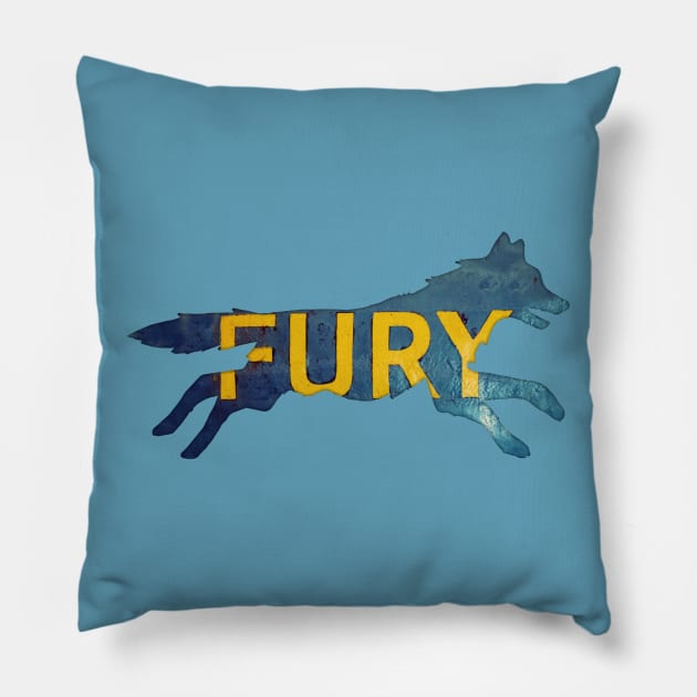 Back to Nature: Fury Fox Pillow by Sybille