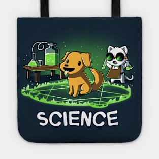 Cute Funny Science Lover Dog Puppy Lover Corgi Animal Lover Quote Tote
