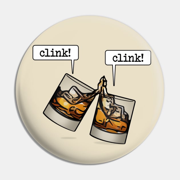 Clink Clink - High Five Pin by KenNapzok