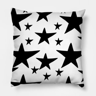 Black stars pattern Pillow