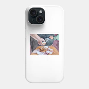 Pastries at home illustration Phone Case