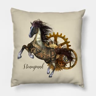 Awesome steampunk hors Pillow