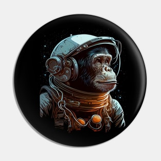 Astronaut Monkey Pin