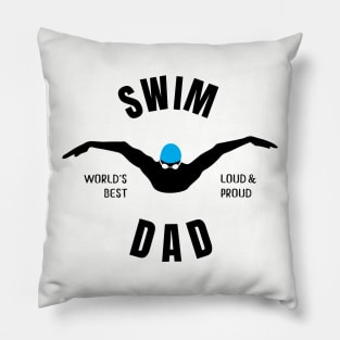 Worlds Best Swim Dad Swim Dad Gift Pillow