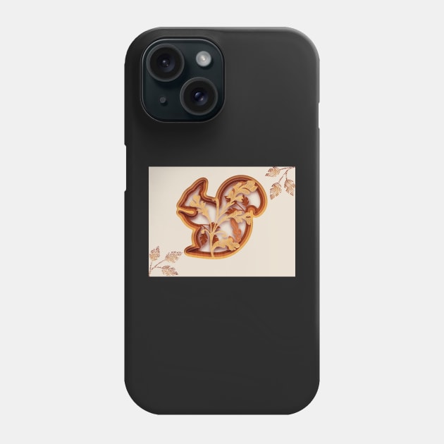 Paper cut squirrel Phone Case by Popstarbowser