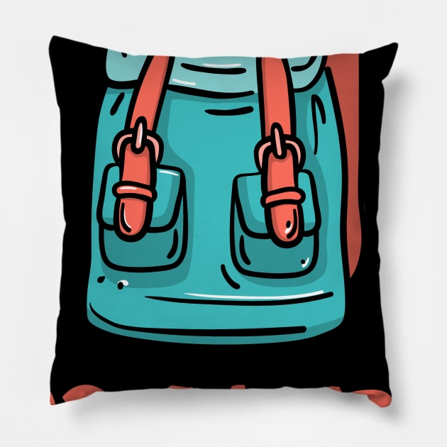 Adventure Awaits Pillow by Lasso Print