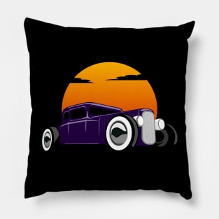 Hotrod Sunrise Pillow