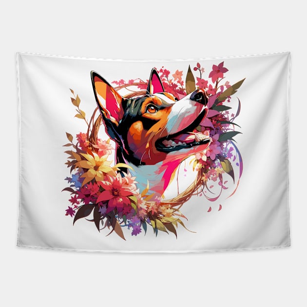 Basenji Joyful Mothers Day Dog Mom Gift Tapestry by ArtRUs