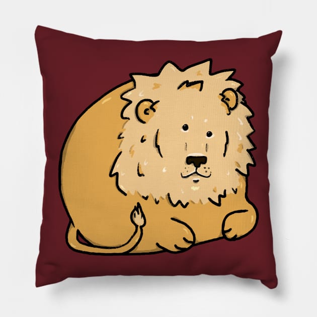 Lion orb Pillow by funkysmel