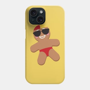 Christmas gingerbread man surf lifesaver Phone Case