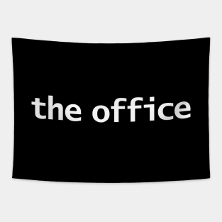 The Office Minimal Typography White Text Tapestry