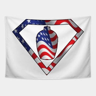 Super Eggman in USA Flag Colors! Tapestry