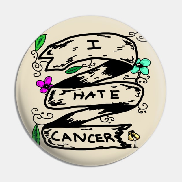 I Hate cancer Pin by JaxRuan