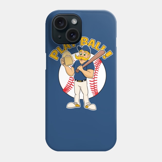 Play Ball! Brewers Baseball Mascot Bernie Phone Case by GAMAS Threads