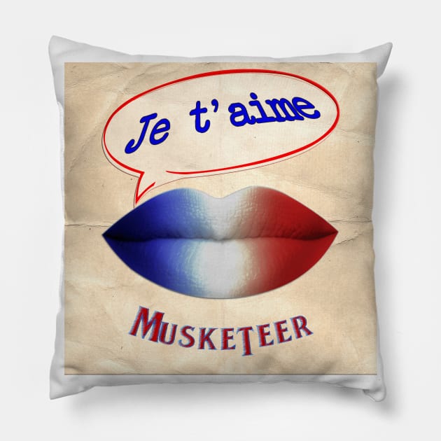 FRENCH KISS JETAIME MUSKETEER Pillow by ShamSahid