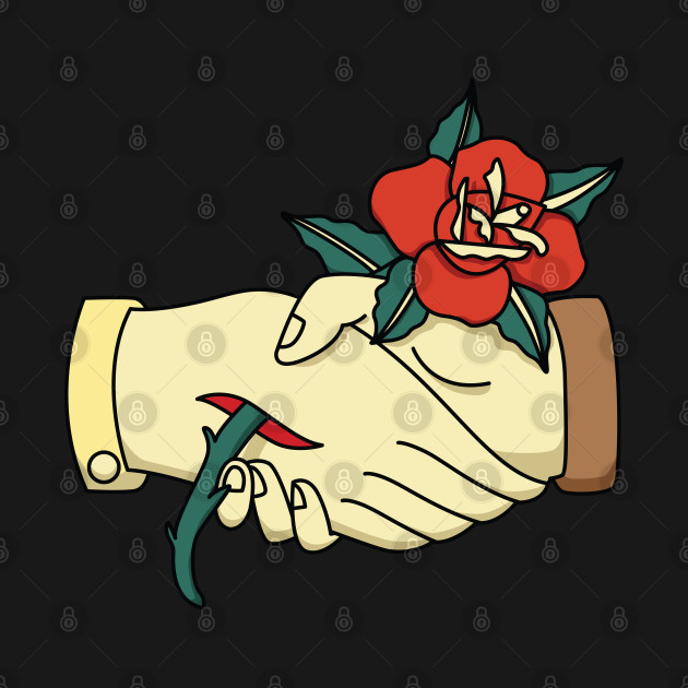 handshake roses by dayouths