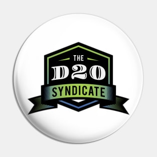 The d20 Syndicate Logo Pin