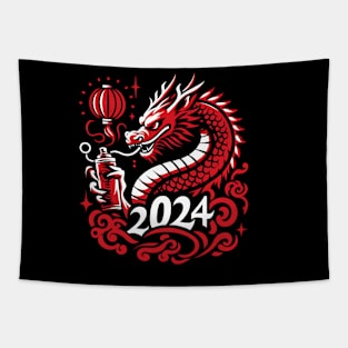 Year of the Dragon Stencil Tapestry