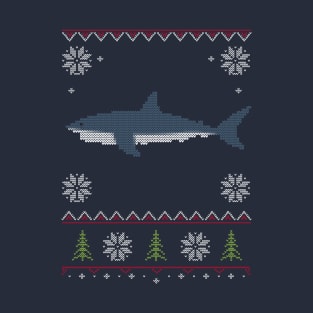 Shark Ugly Sweater Christmas T-Shirt