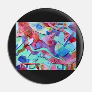 Neon Park Collage Pin