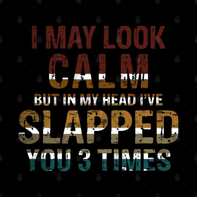 I May Look Calm But In My Head I've Slapped You 3 Times by ReD-Des