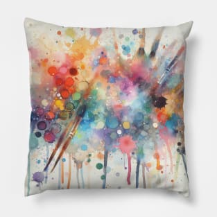 Psychedelic looking abstract illustration Pillow