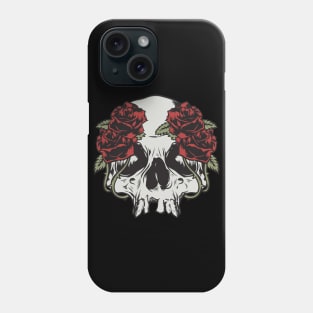 skull roses death Phone Case