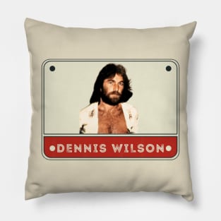 dennis wilson//Original vintage for fans Pillow