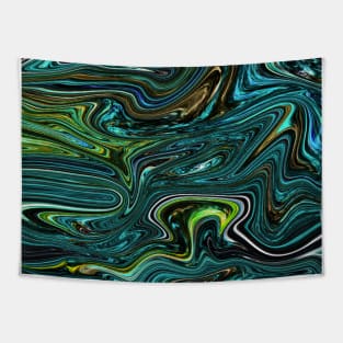 Green Swirl Tapestry