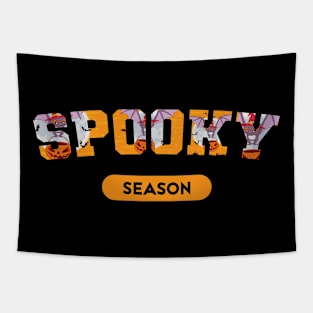 Retro Spooky Season, Hello Pumpkin Halloween, Fall Y'All Girls And Boys, Boo Season, Retro Groovy season Tapestry